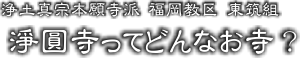 ○○寺ってどんなお寺？